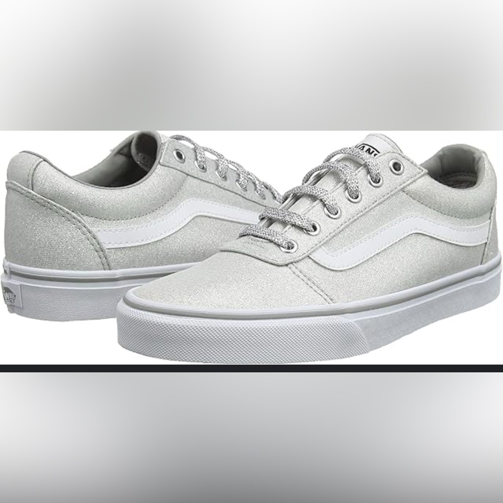 Vans Kids Shimmering Silver Sneakers